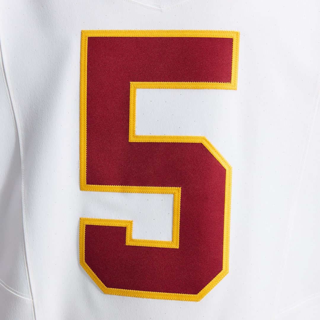 Jayden Daniels Washington Commanders Alternate 2 Super Bowl Era Vapor F.U.S.E. Elite Jersey - White