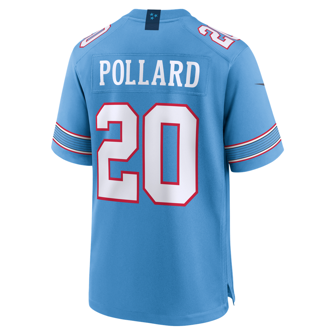 Tony Pollard Tennessee Titans Game Jersey - Light Blue