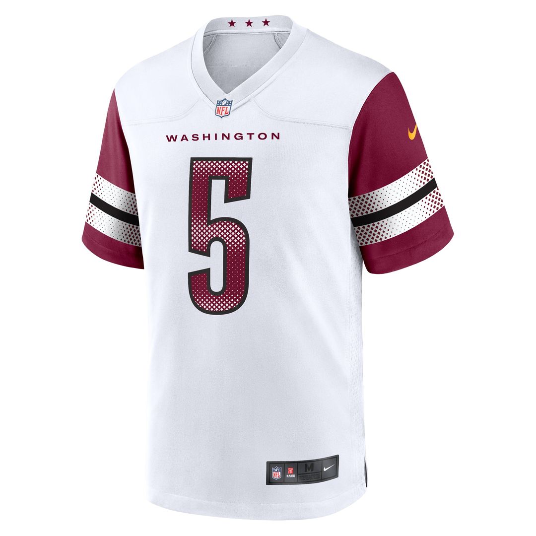 Jayden Daniels Washington Commanders Player Game Jersey - White