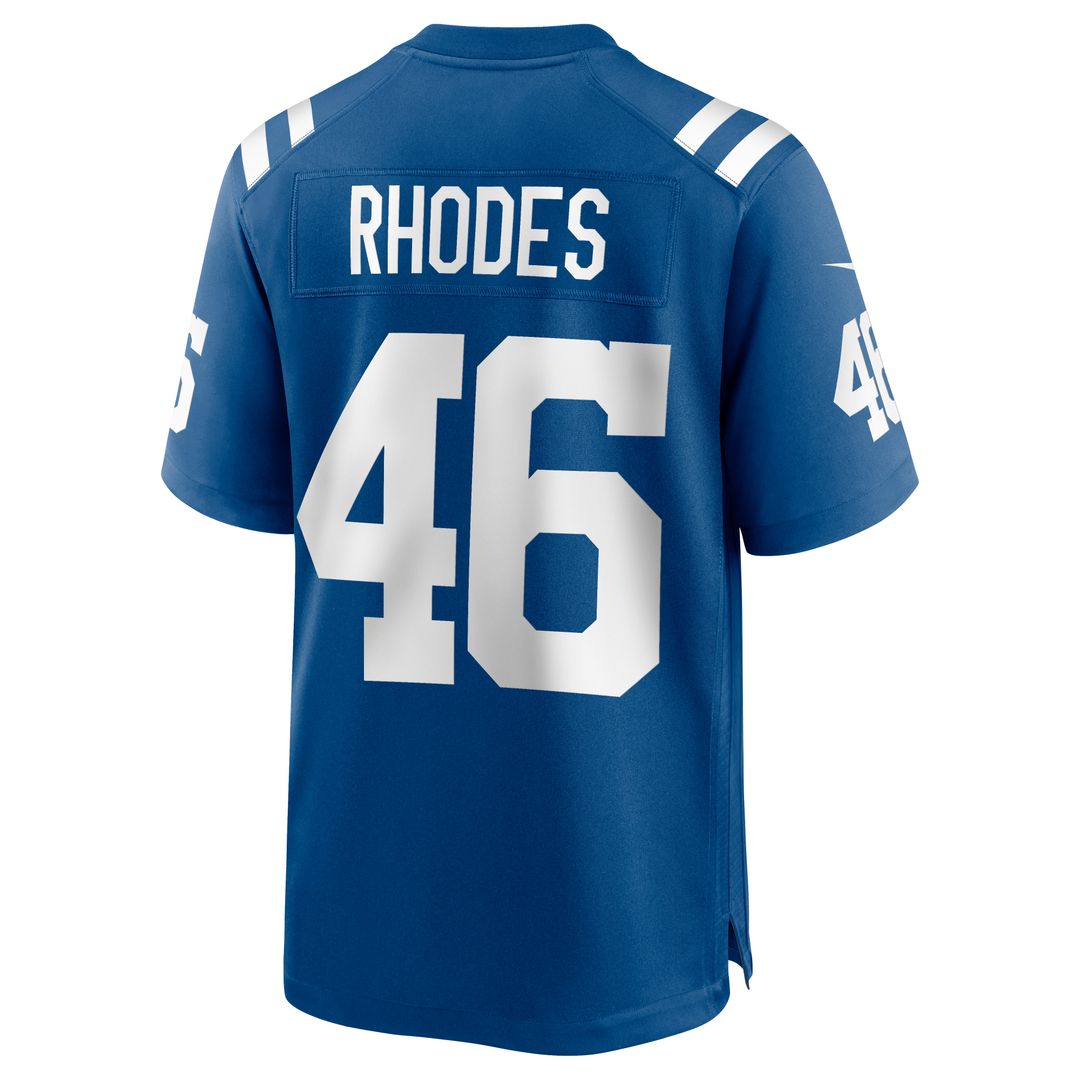 Luke Rhodes Indianapolis Colts Game Jersey - Royal