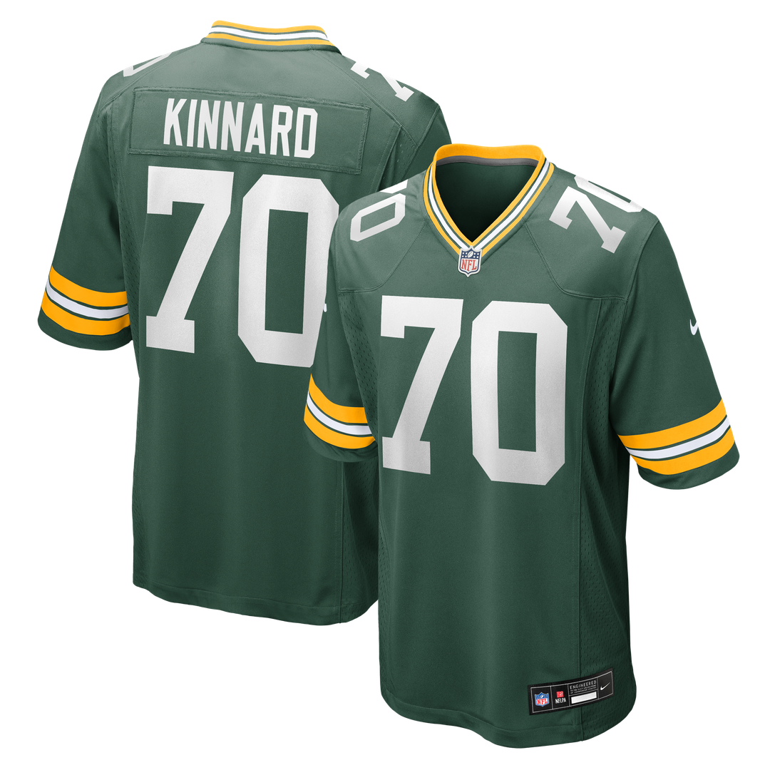 Darian Kinnard Green Bay Packers Team Game Jersey - Green