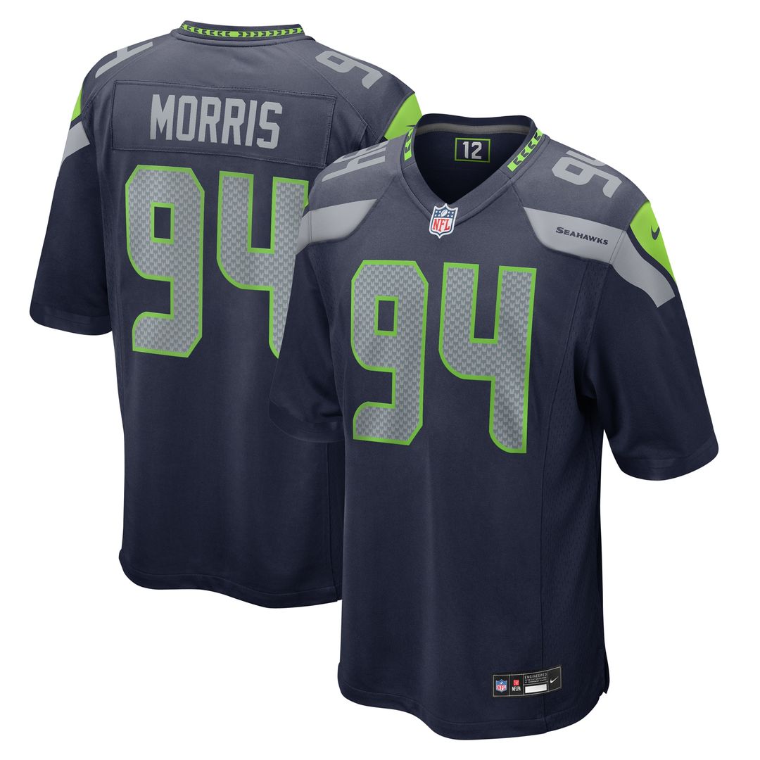 Mike Morris Seattle Seahawks Game Jersey - College Navy