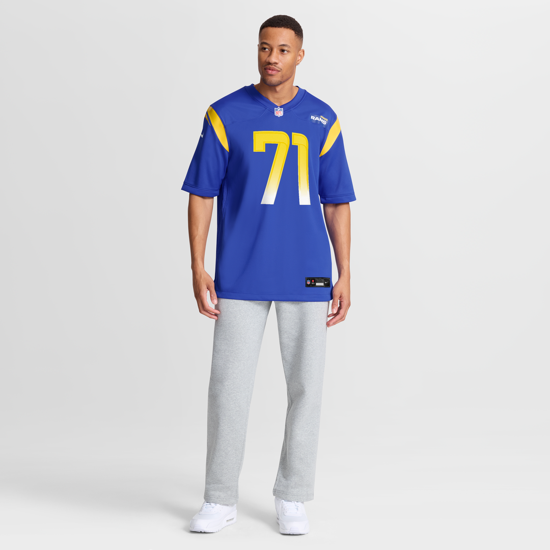 Warren McClendon Jr. Los Angeles Rams Team Game Jersey - Royal