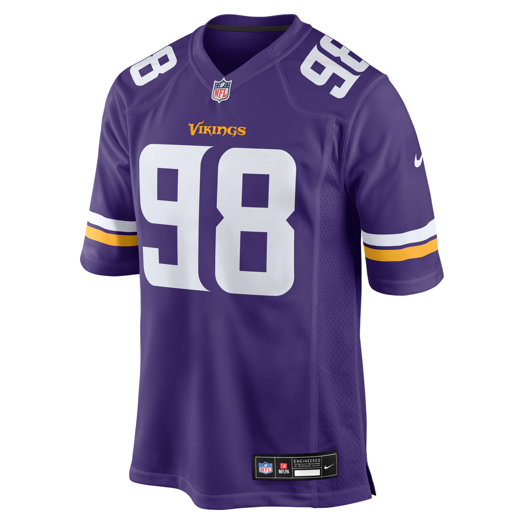 Bo Richter Minnesota Vikings Team Game Jersey - Purple