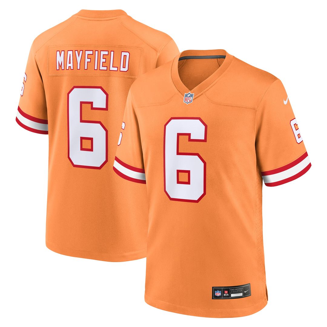 Baker Mayfield Tampa Bay Buccaneers Alternate Game Player Jersey - Pewter