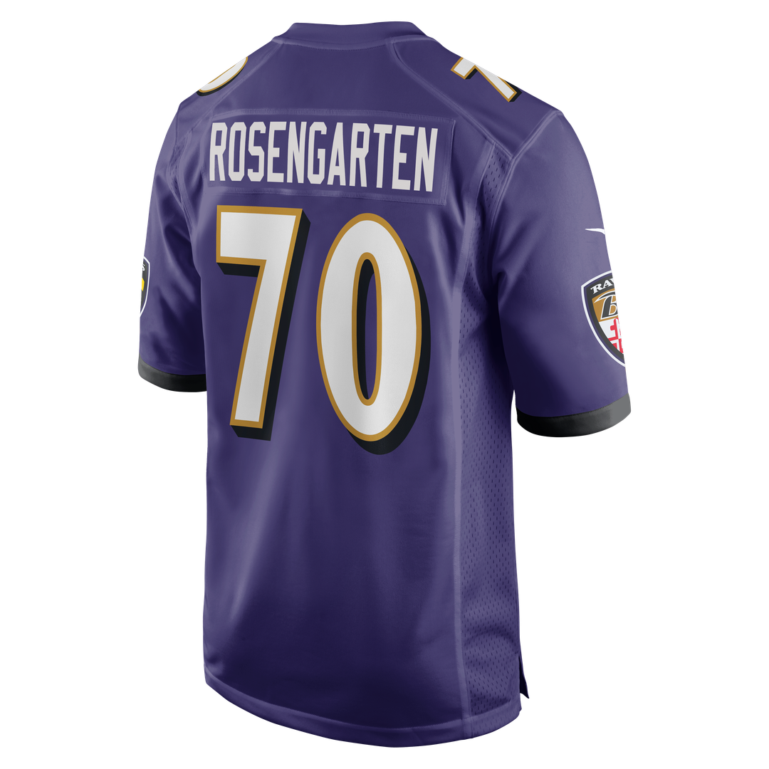 Roger Rosengarten Baltimore Ravens Team Game Jersey - Purple