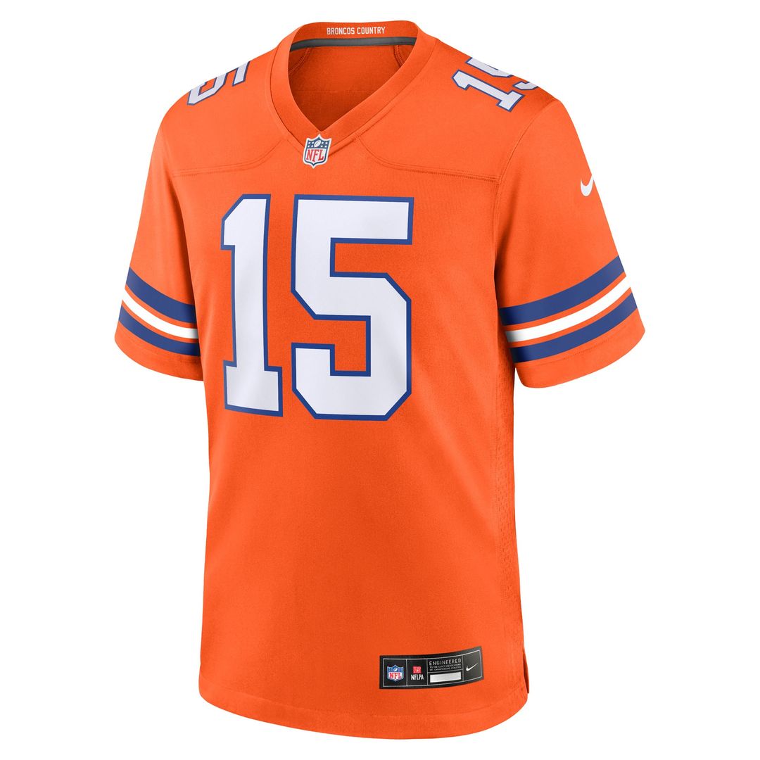 Nik Bonitto Denver Broncos Alternate 2 Mile High Collection 1977 Throwback Game Jersey - Orange