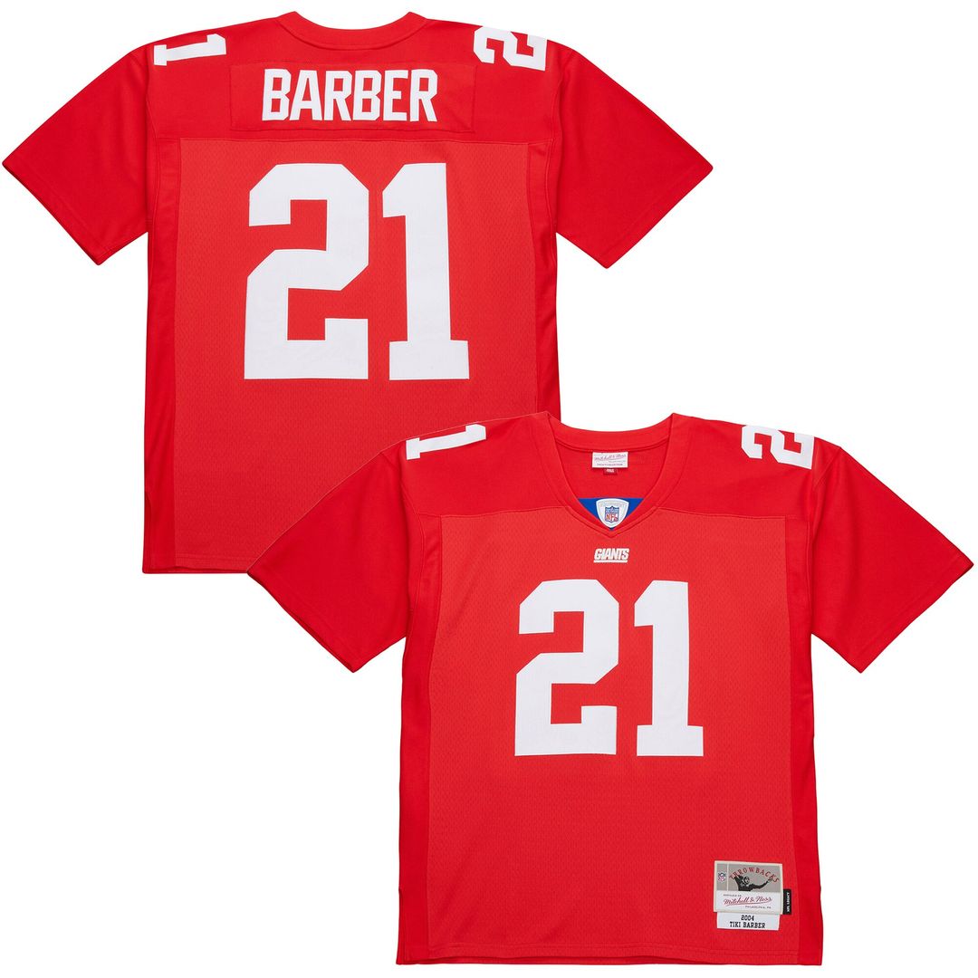 Tiki Barber New York Giants 2004 Legacy Replica Jersey - Red