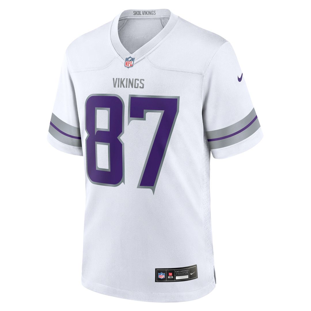 T.J. Hockenson Minnesota Vikings Alternate Game Player Jersey - White