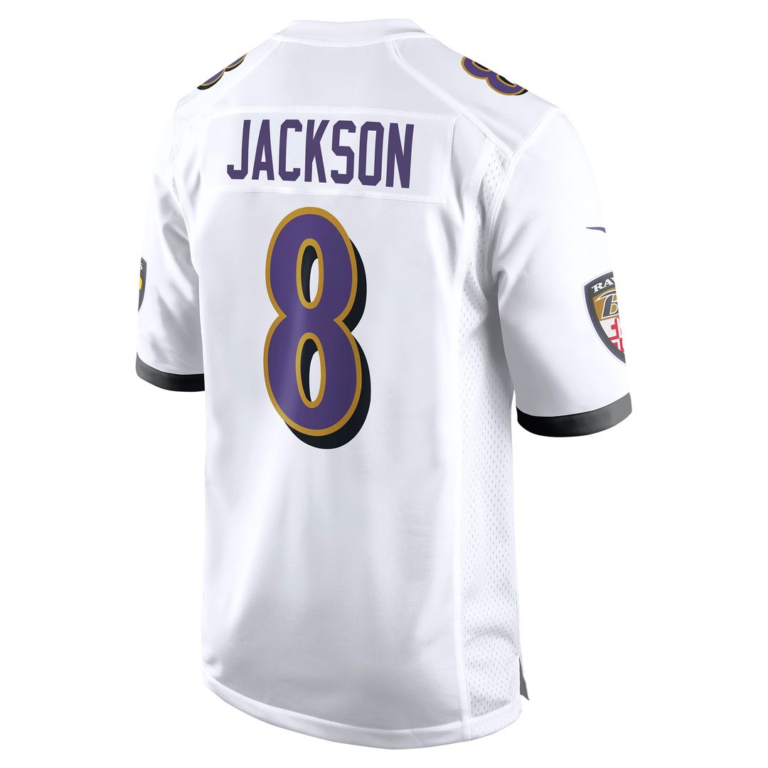 Lamar Jackson Baltimore Ravens Game Jersey - White