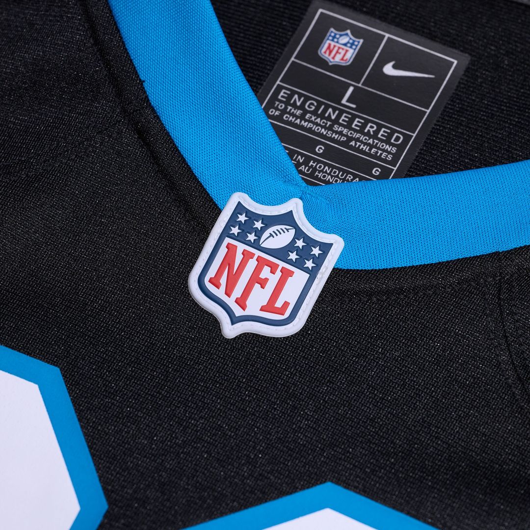 Robert Hunt Carolina Panthers Game Jersey - Black