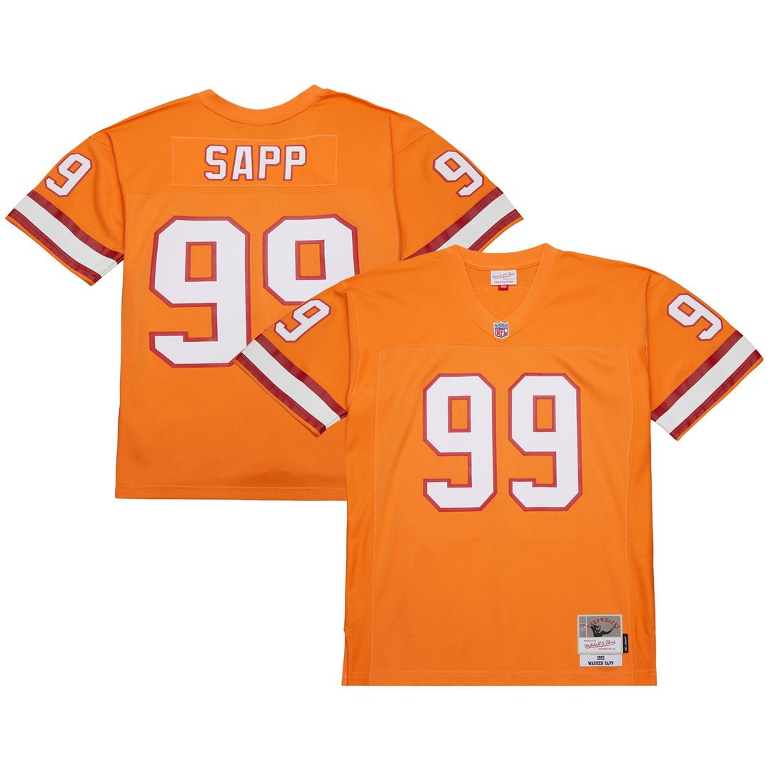 Warren Sapp Tampa Bay Buccaneers 1995 Legacy Replica Jersey - Orange