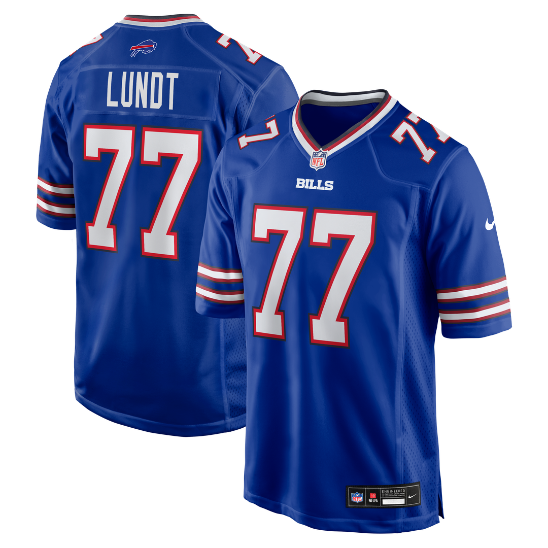 Chase Lundt Buffalo Bills Team Game Jersey - Royal