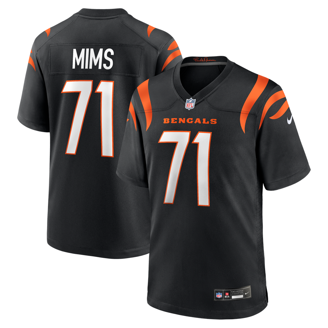 Amarius Mims Cincinnati Bengals Player Game Jersey - Black