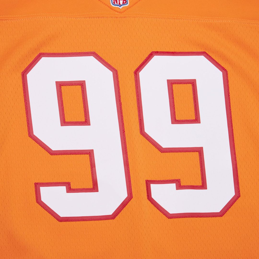 Warren Sapp Tampa Bay Buccaneers 1995 Legacy Replica Jersey - Orange