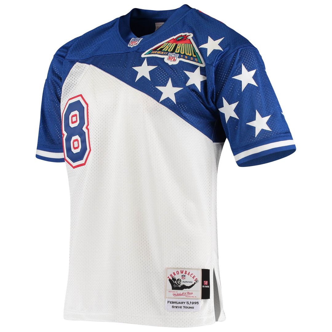 Steve Young NFC 1994 Pro Bowl Authentic Jersey - White/Blue