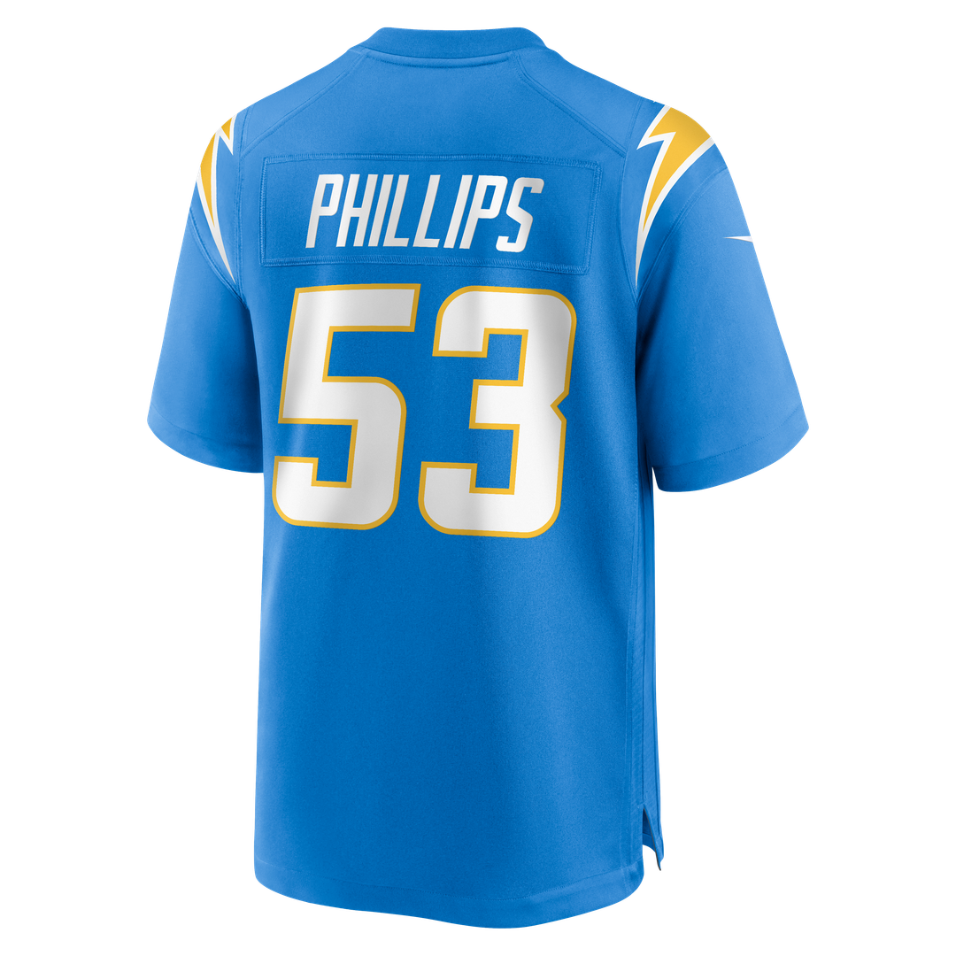 Del'Shawn Phillips Los Angeles Chargers Team Game Jersey - Powder Blue