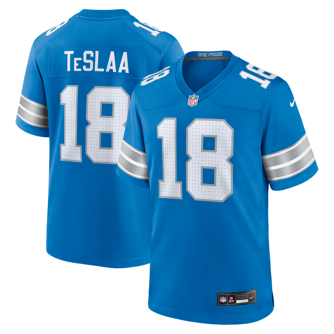 Isaac TeSlaa Detroit Lions Alternate Game Player Jersey - Black