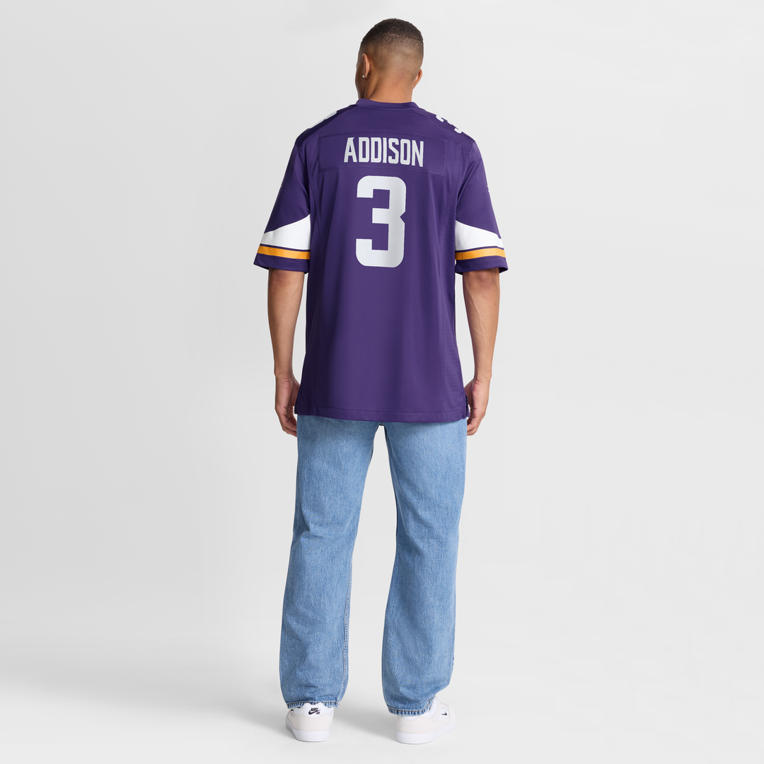Addison Minnesota Vikings Alternate Game Player Jersey - White