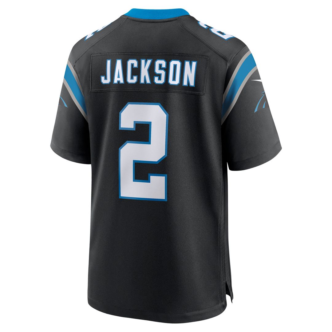 Mike Jackson Carolina Panthers Game Jersey - Black