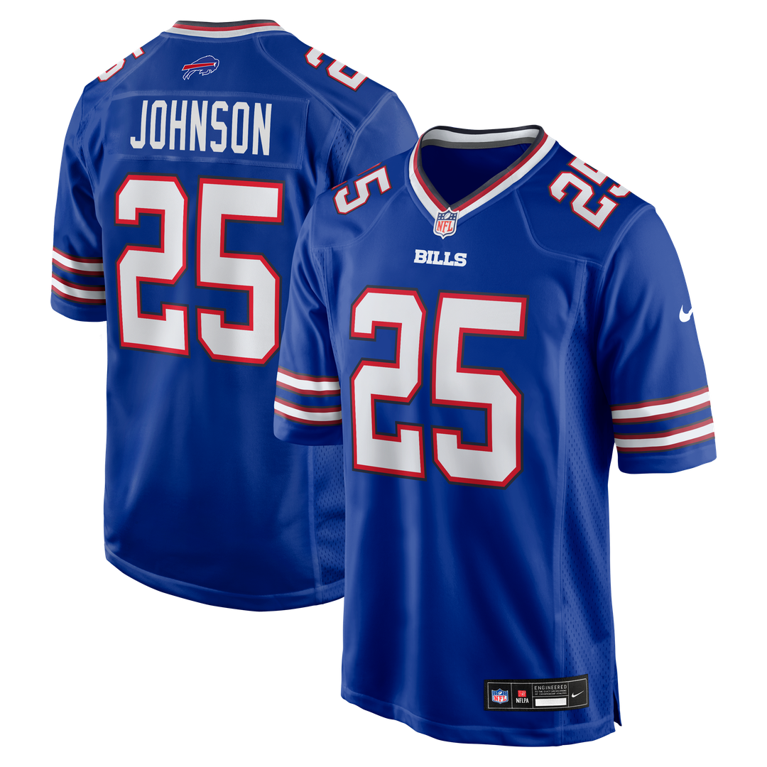 Ty Johnson Buffalo Bills Team Game Jersey - Royal