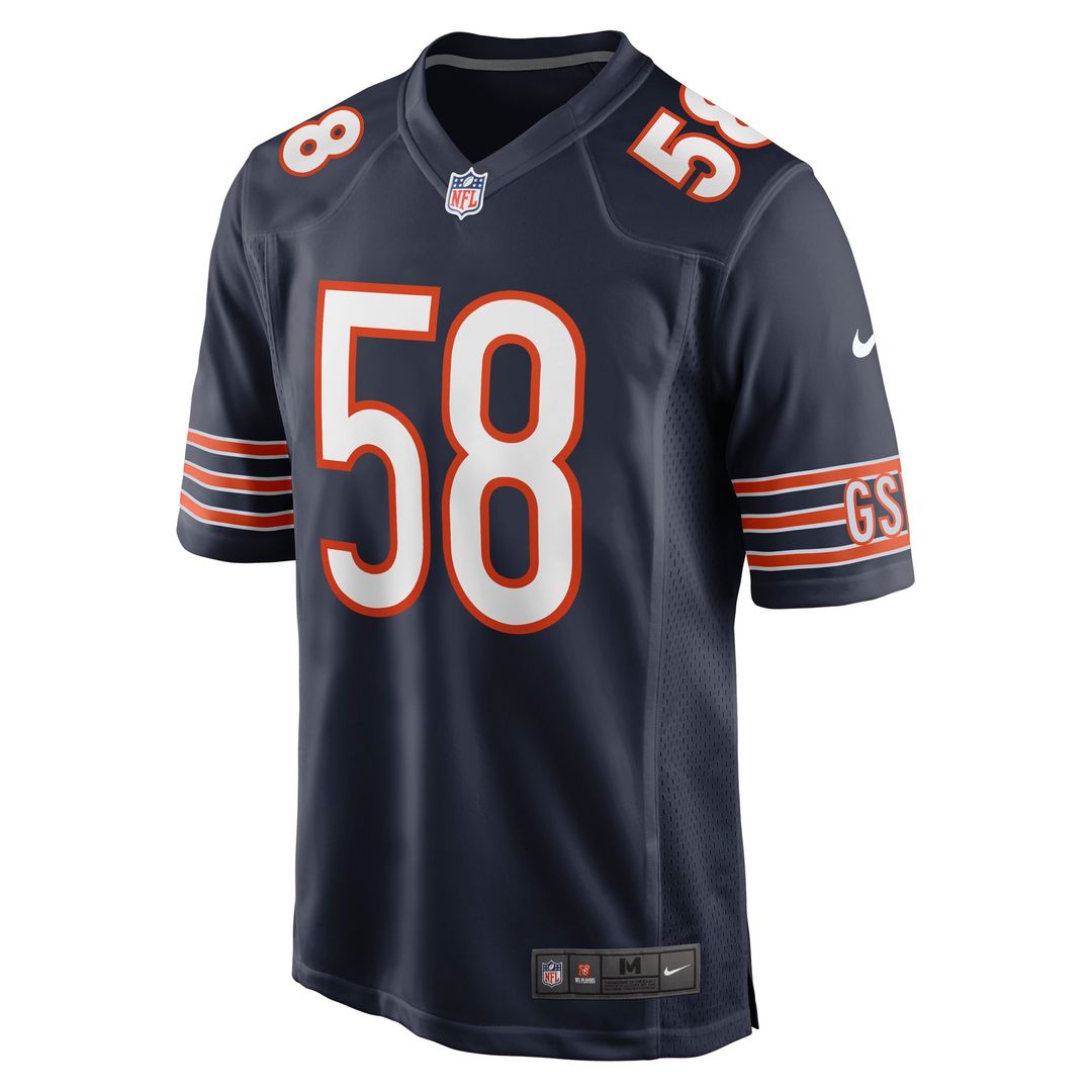 Darnell Wright Chicago Bears Game Jersey - Navy