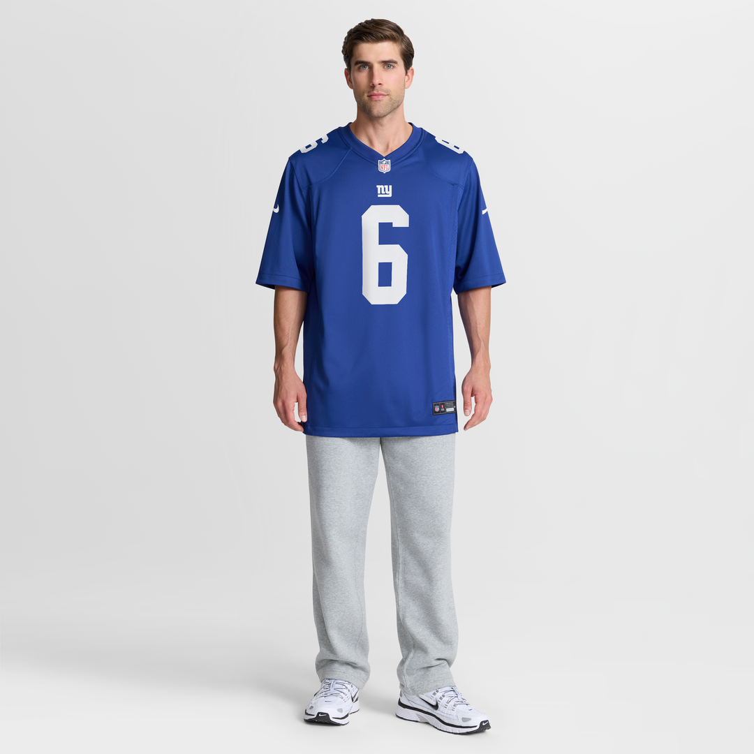 Jaxson Dart New York Giants Team Game Jersey - Royal