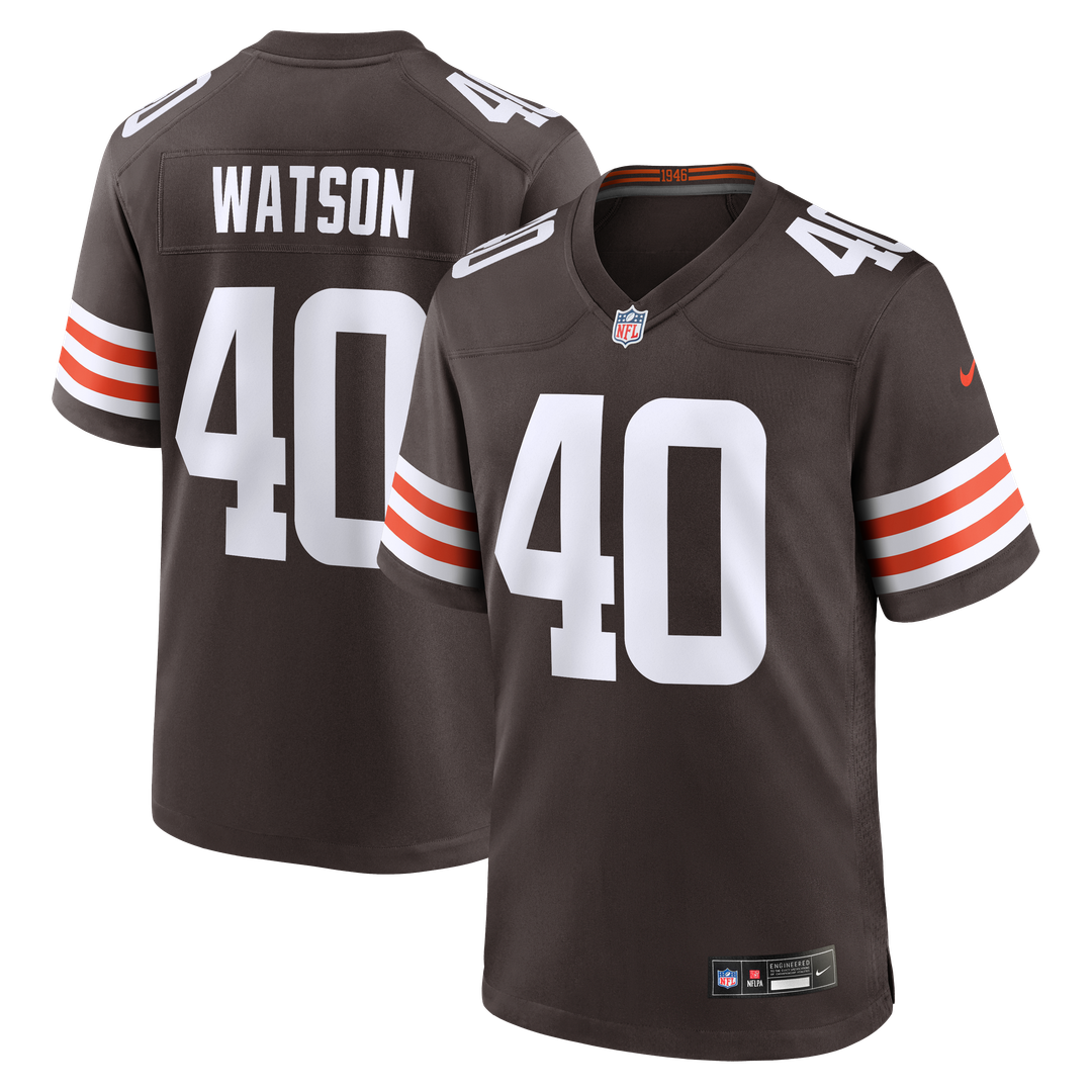 Nathaniel Watson Cleveland Browns Team Game Jersey - Brown
