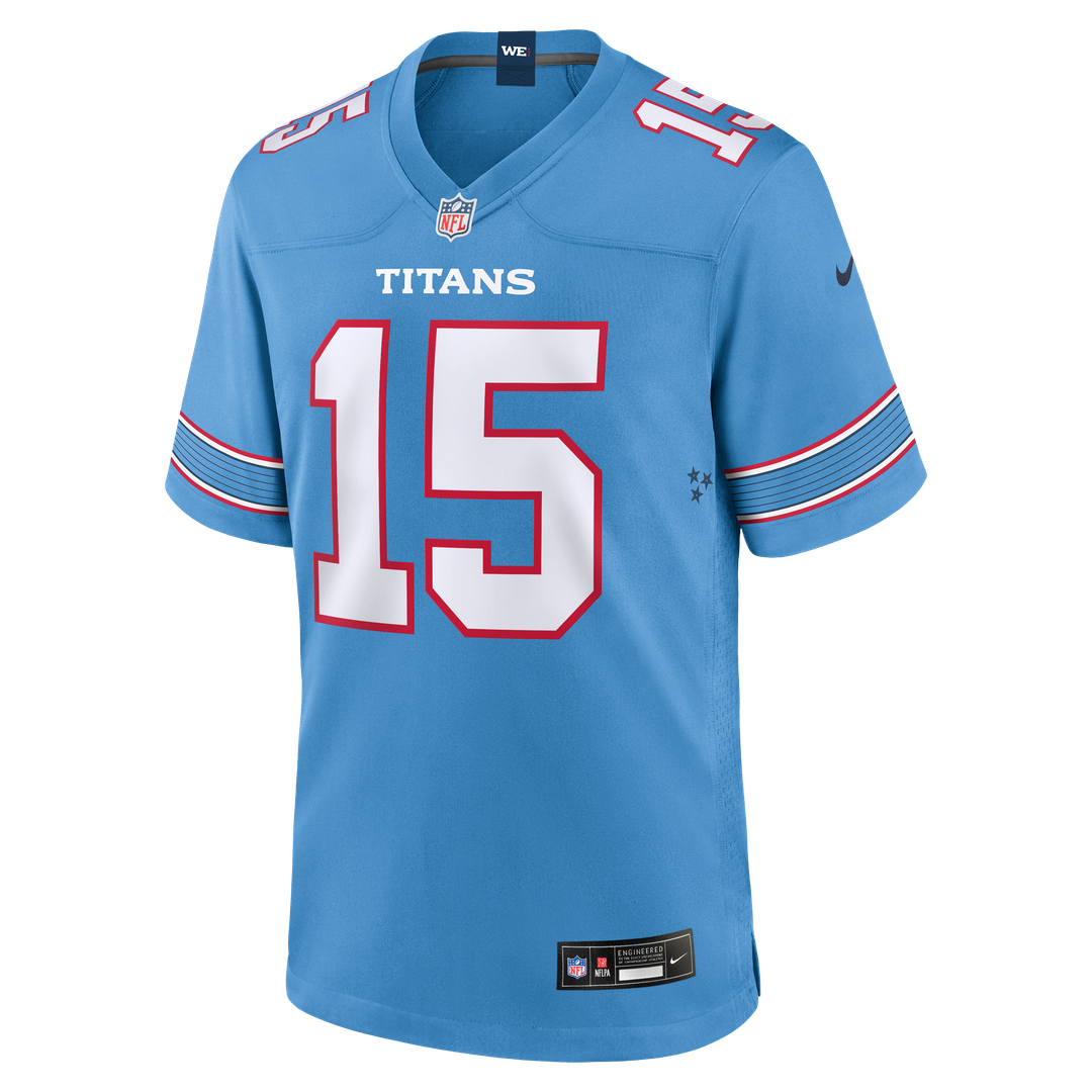 Keldric Faulk Tennessee Titans Team Game Jersey - Light Blue