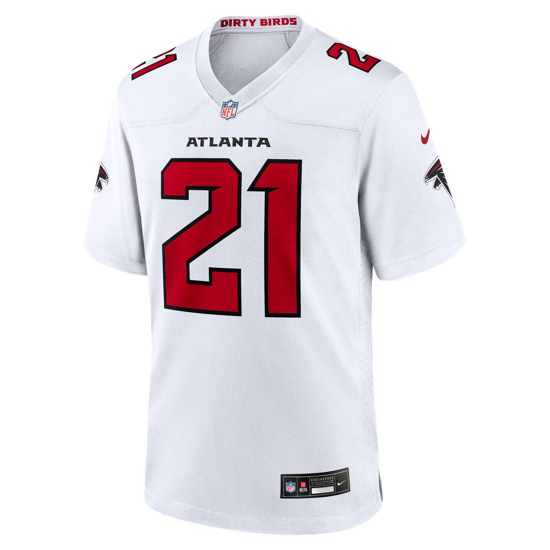 Deion Sanders Atlanta Falcons Retired Player Game Jersey - White