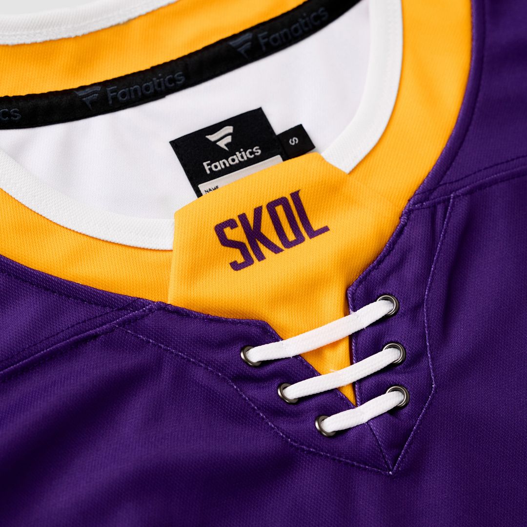 Justin Jefferson Minnesota Vikings Hockey Jersey - Purple