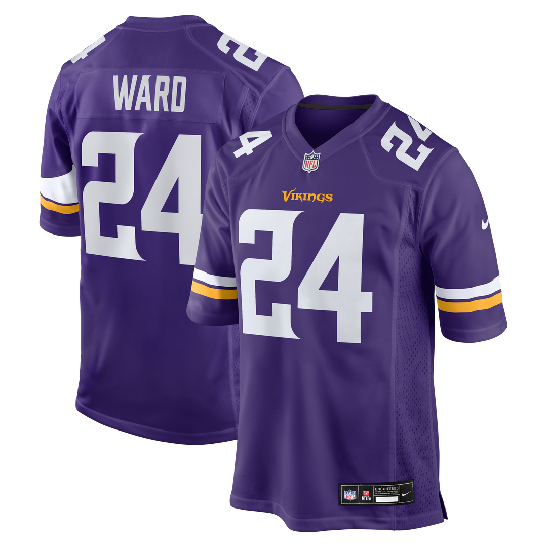 Jay Ward Minnesota Vikings Team Game Jersey - Purple