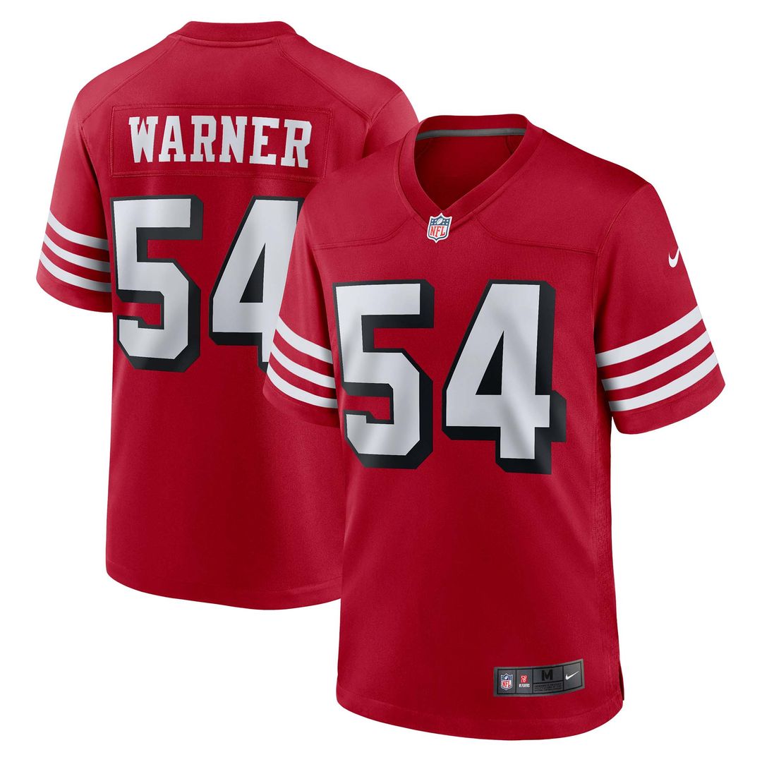 Fred Warner San Francisco 49ers Alternate Game Jersey - Scarlet