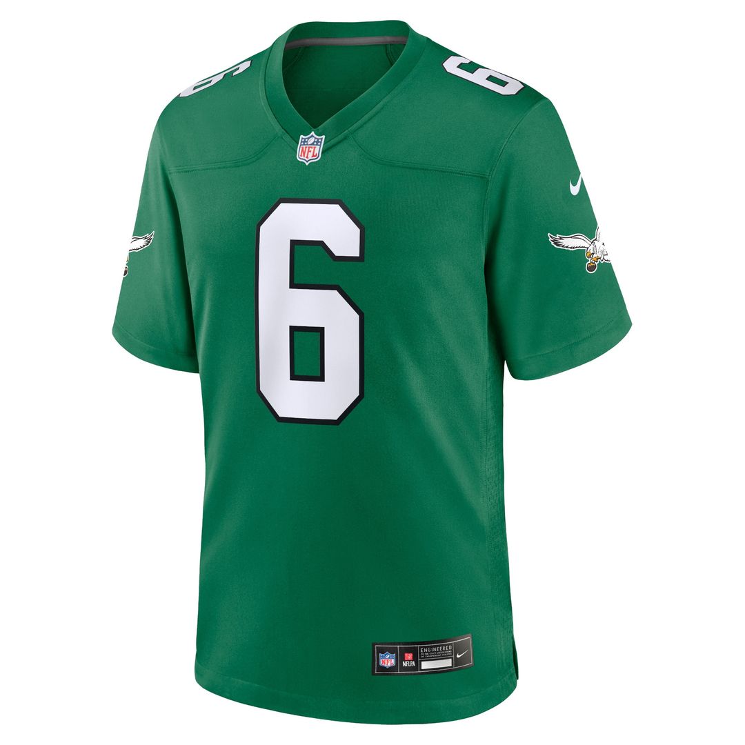 DeVonta Smith Philadelphia Eagles Alternate Game Player Jersey - Kelly Green