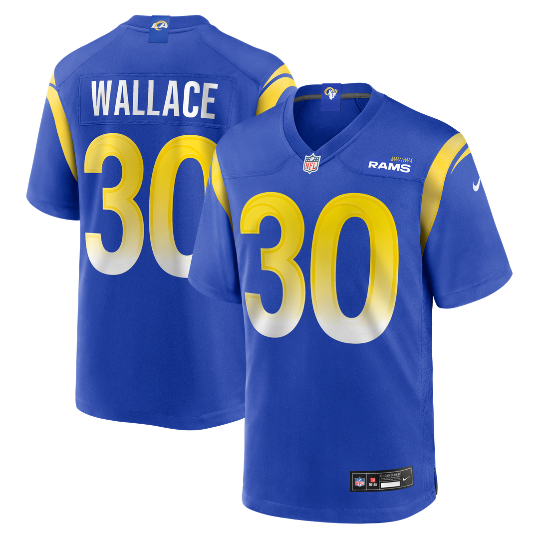 Josh Wallace Los Angeles Rams Game Jersey - Royal