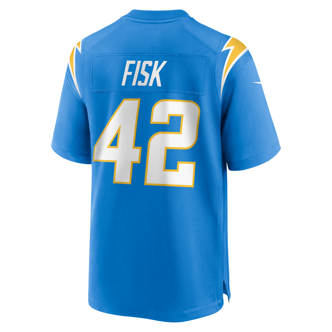 Tucker Fisk Los Angeles Chargers Team Game Jersey - Powder Blue