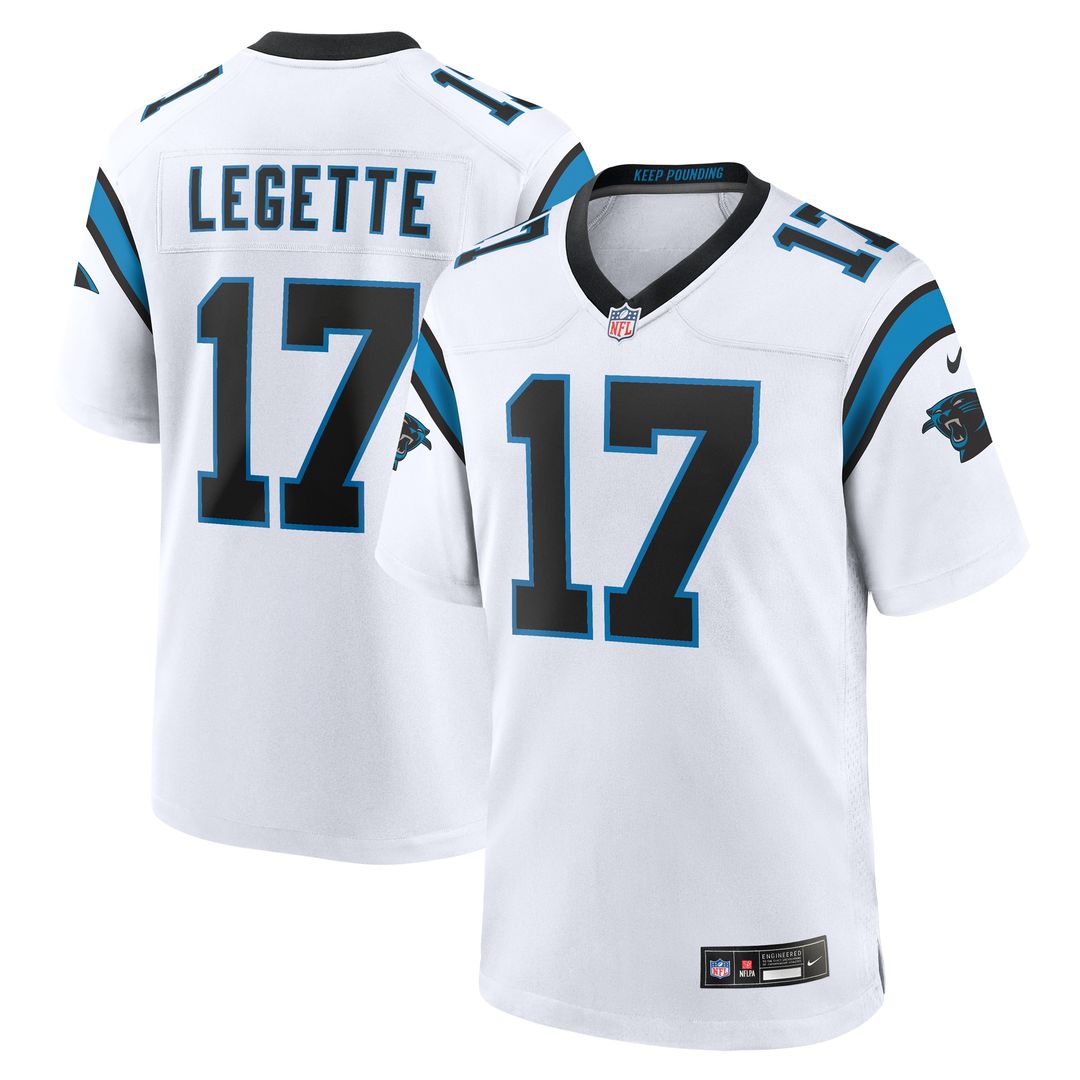 Xavier Legette Carolina Panthers Game Jersey - White