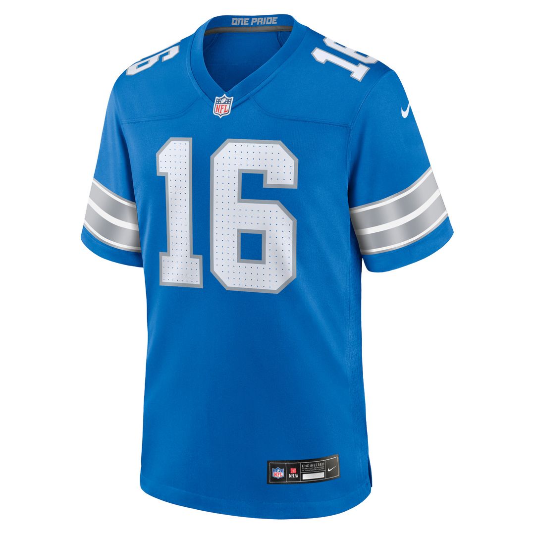 Jared Goff Detroit Lions Game Jersey - White