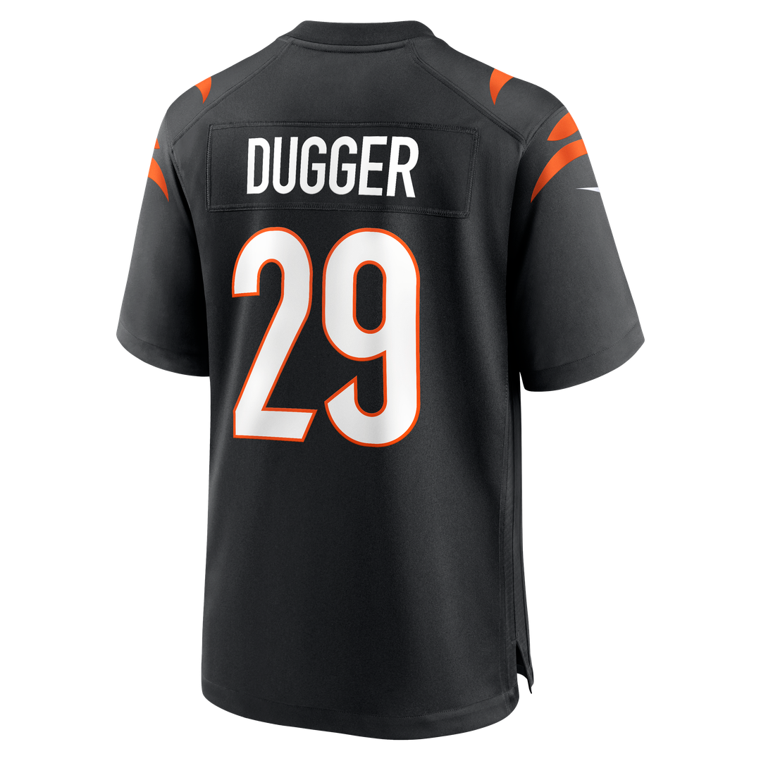 Kyle Dugger Cincinnati Bengals Team Game Jersey - Black