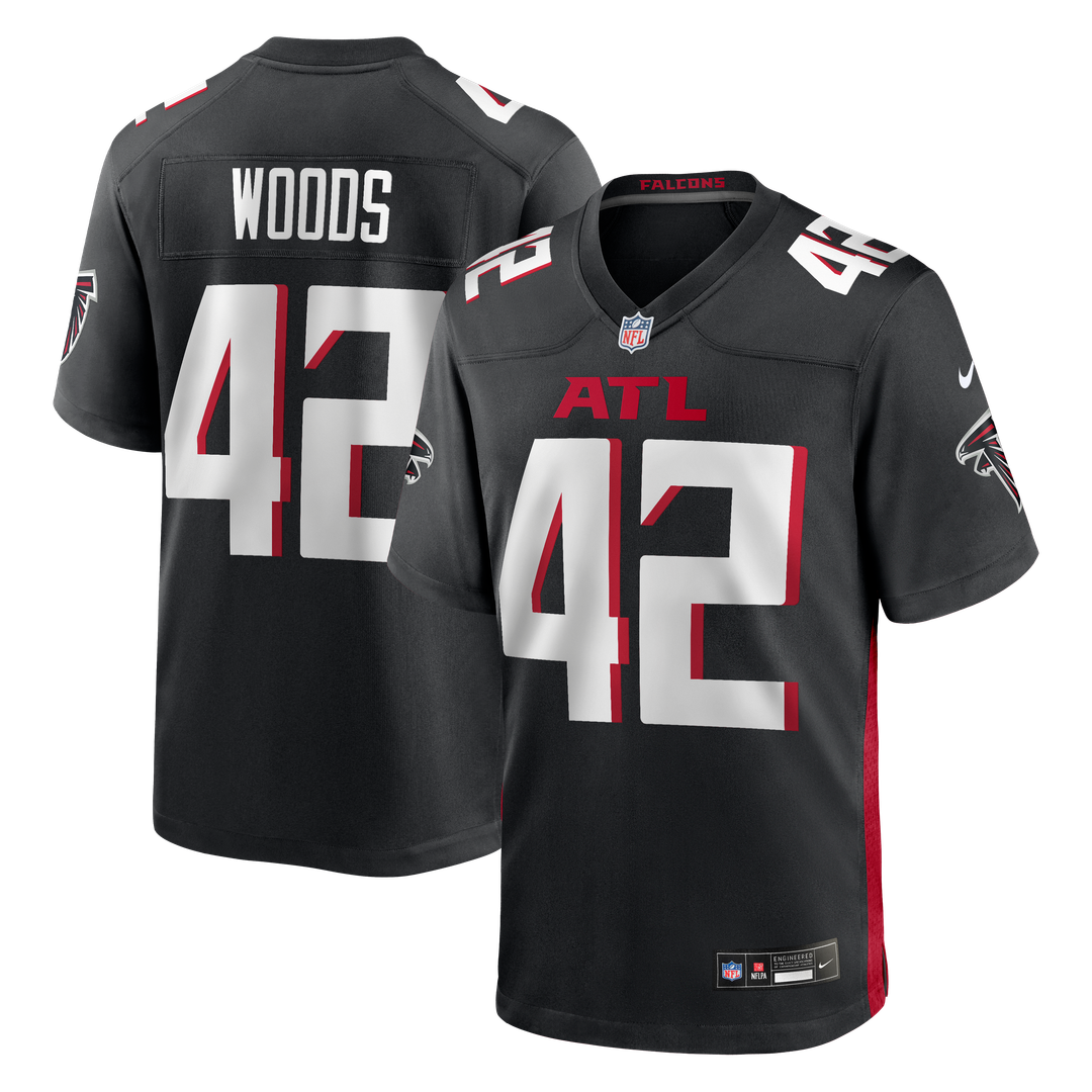 Josh Woods Atlanta Falcons Team Game Jersey - Black