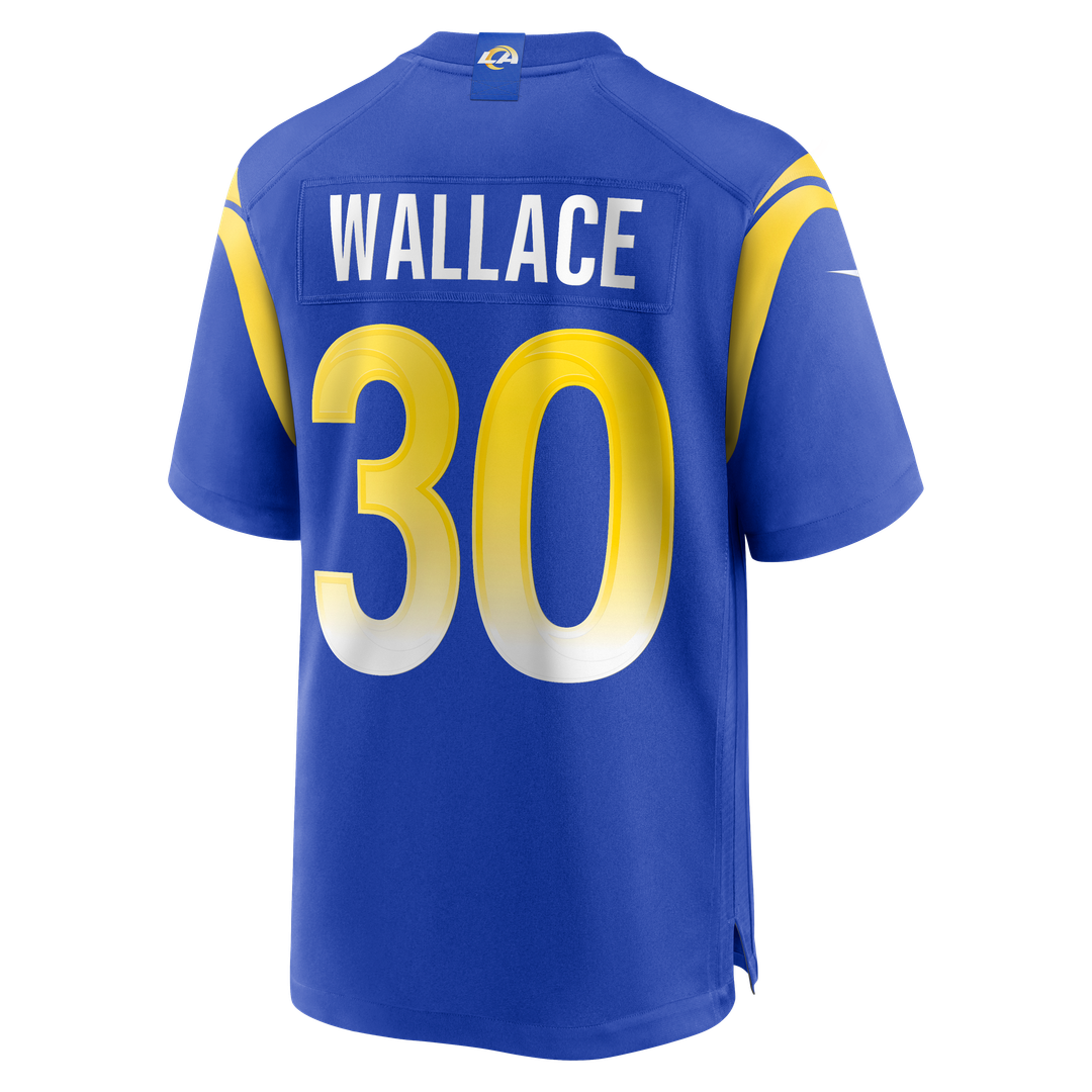 Josh Wallace Los Angeles Rams Game Jersey - Royal