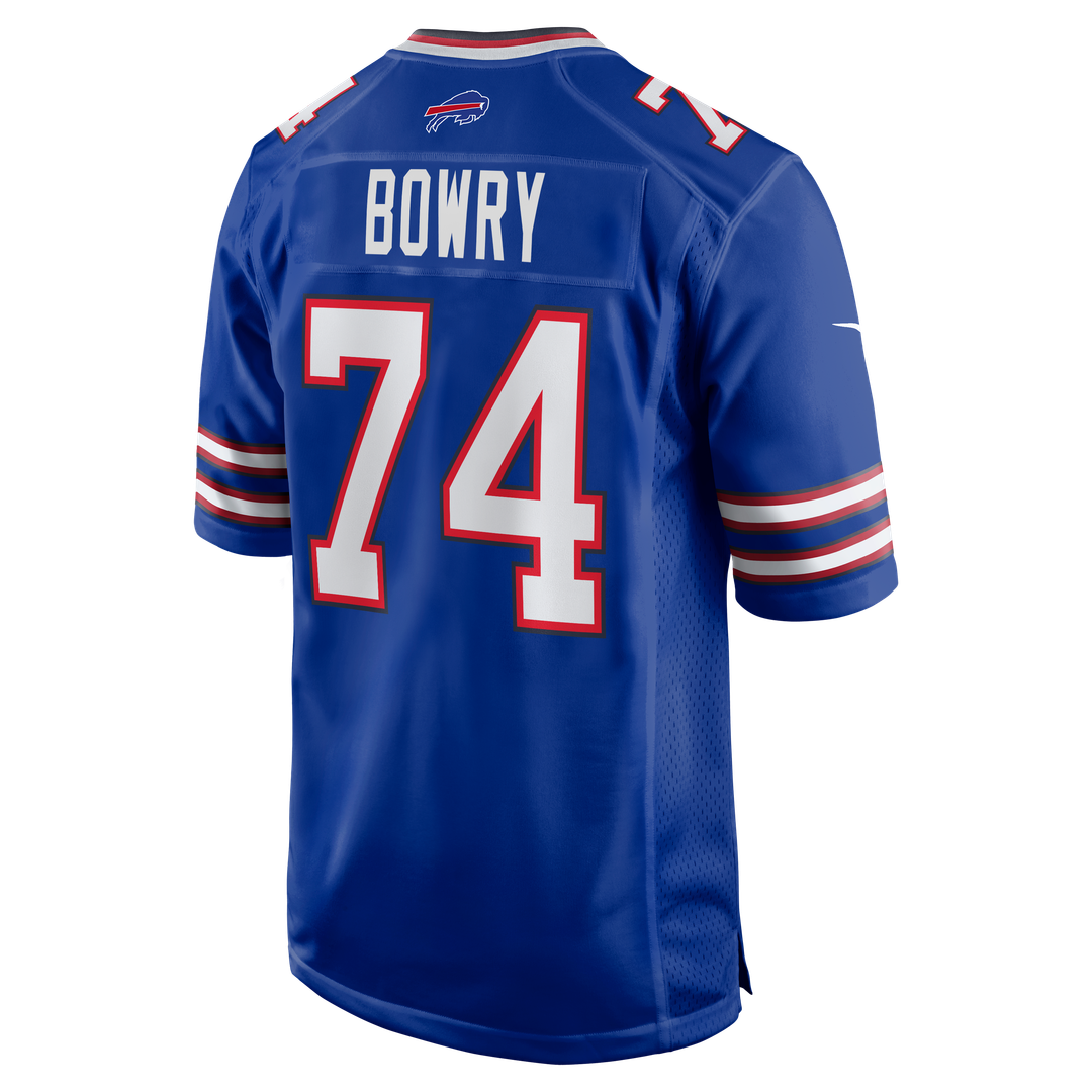 Jude Bowry Buffalo Bills Team Game Jersey - Royal