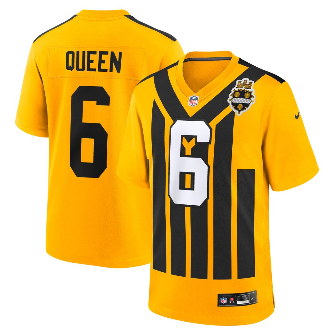 Patrick Queen Pittsburgh Steelers Alternate 1933 Throwback Game Jersey - Gold