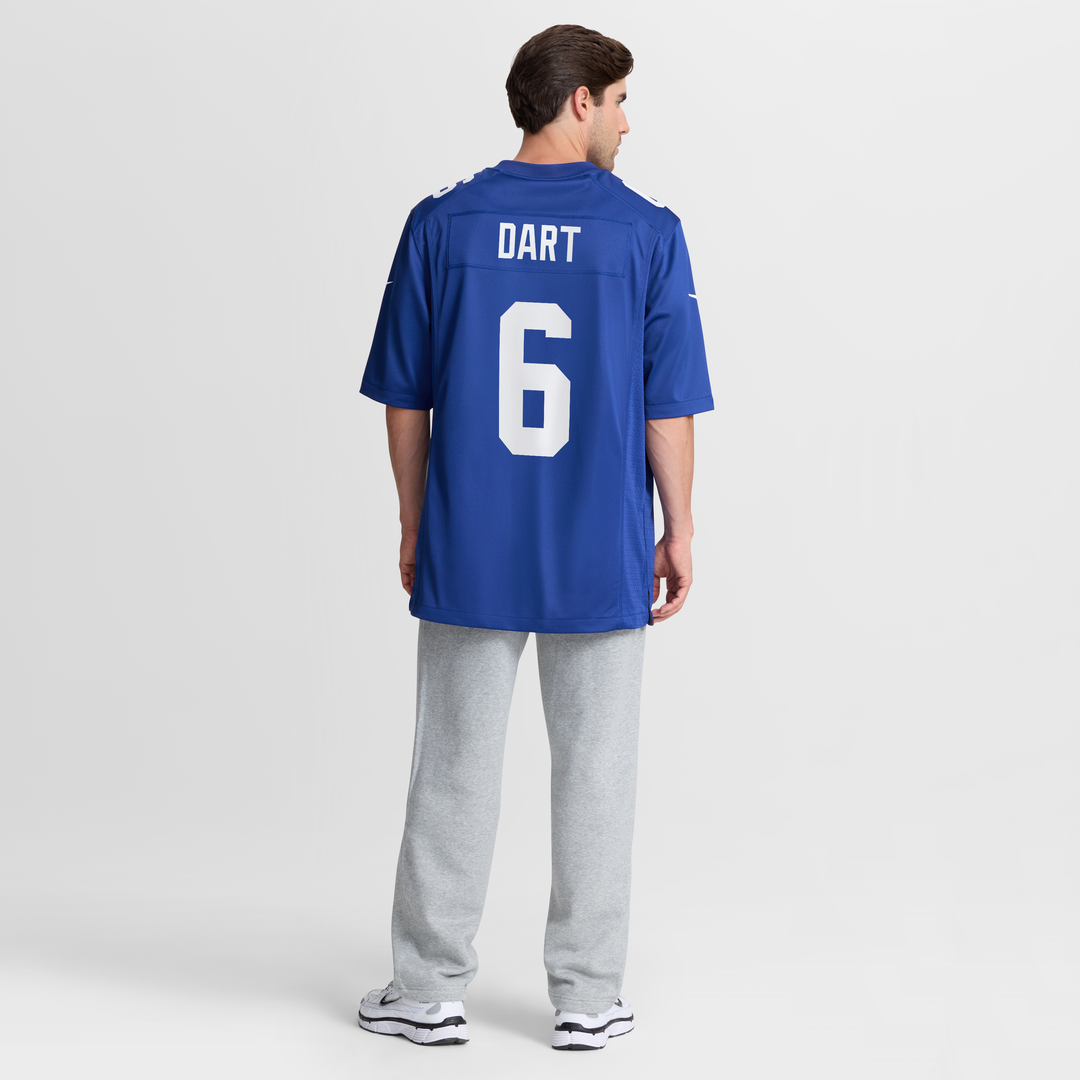 Jaxson Dart New York Giants Team Game Jersey - Royal