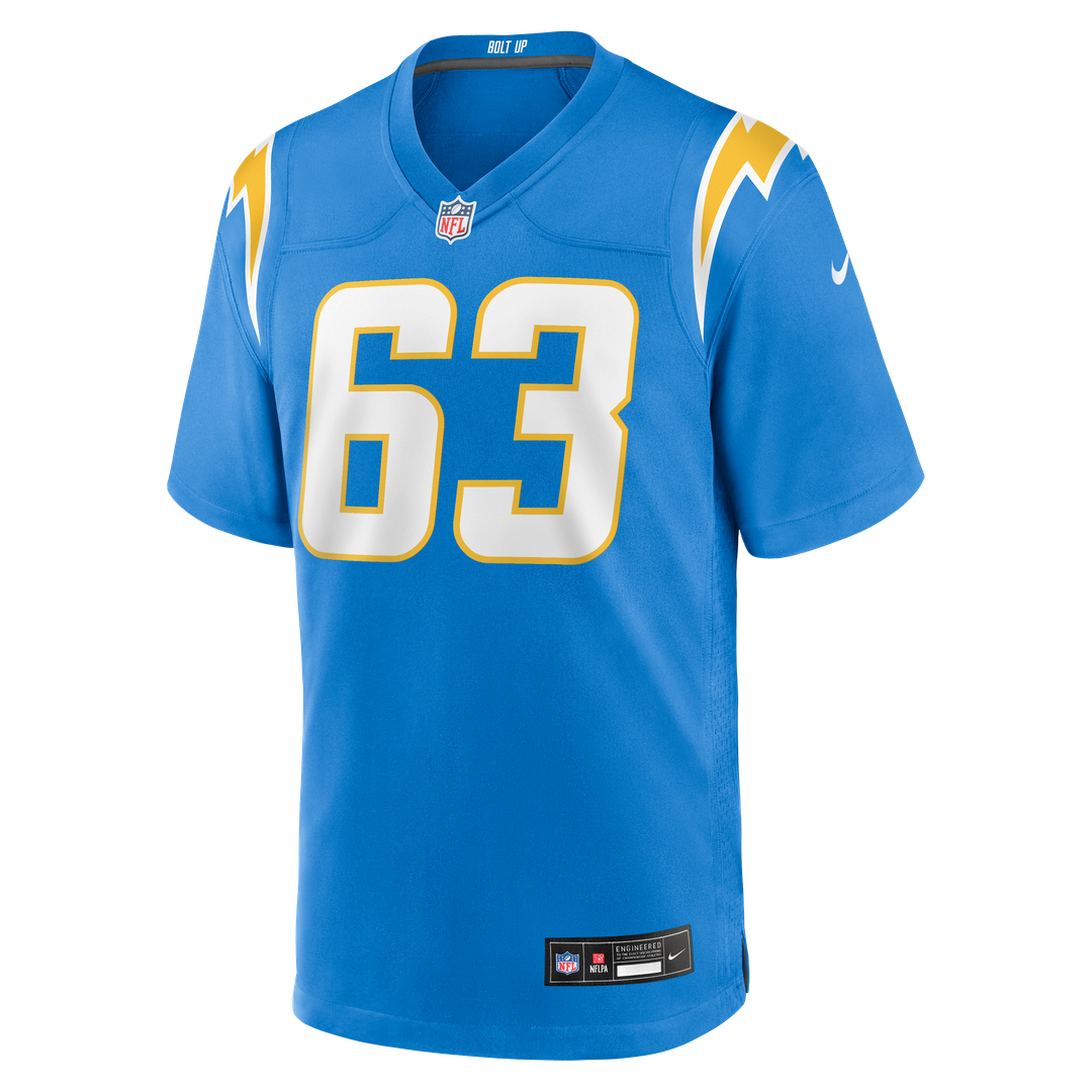 Tyler Biadasz Los Angeles Chargers Team Game Jersey - Powder Blue