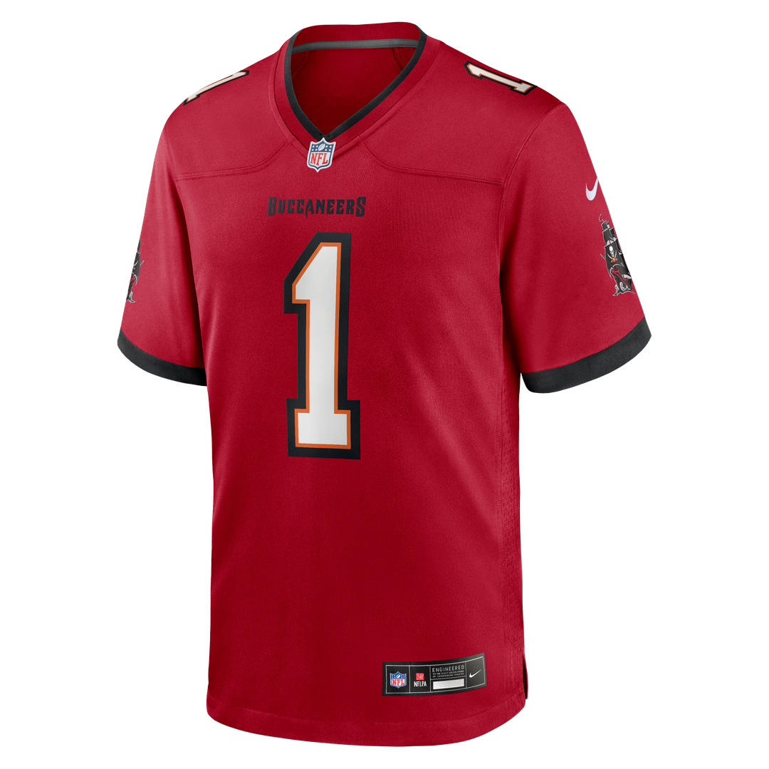 Number 1 Dad Tampa Bay Buccaneers Game Jersey - Red