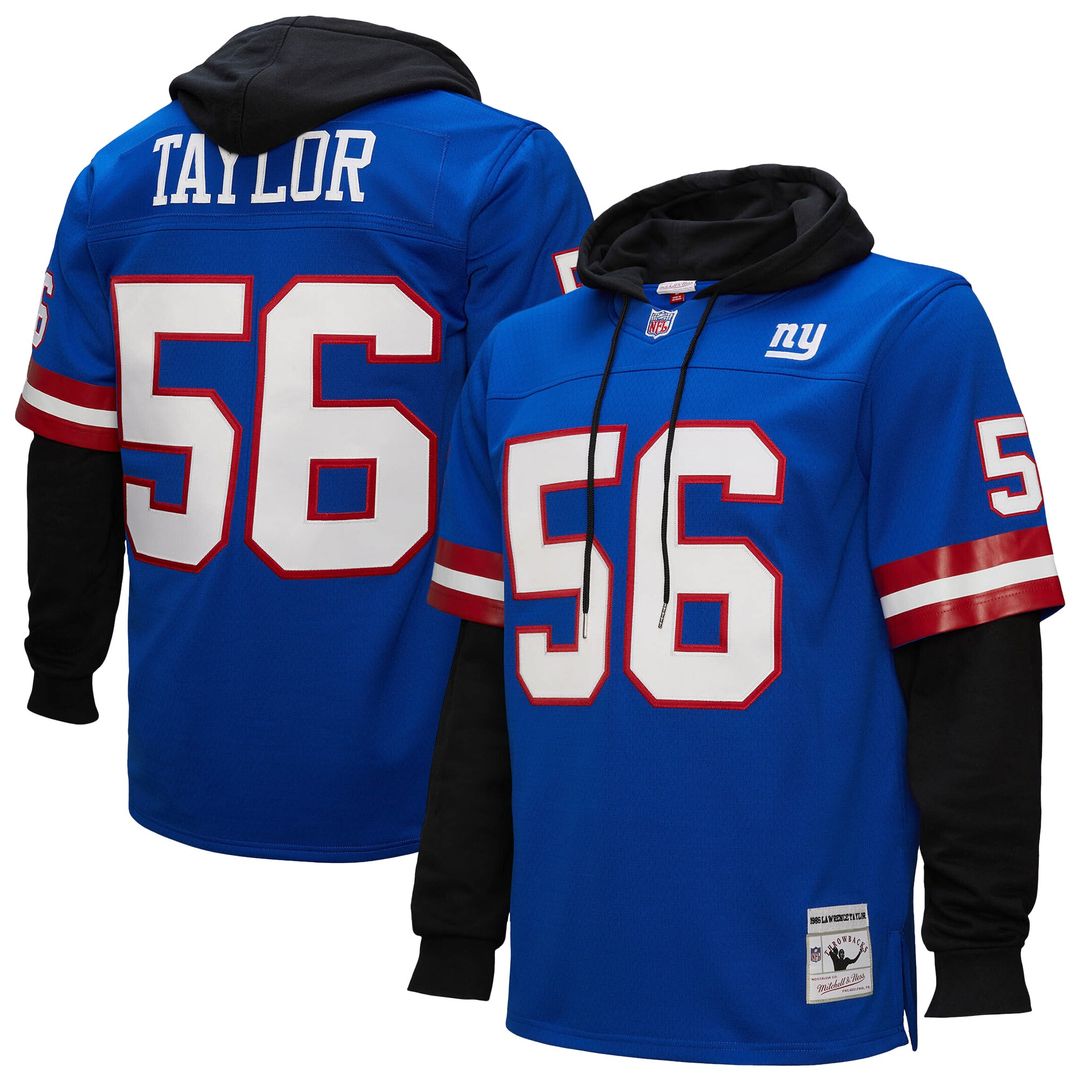Lawrence Taylor New York Giants Player Name & Number Hoodie Legacy Jersey - Royal