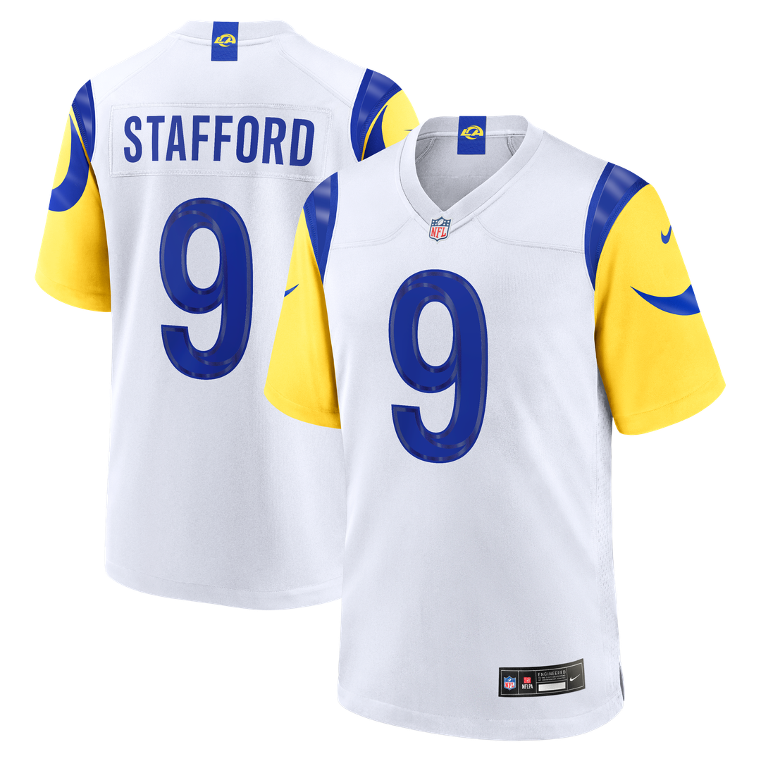 Matthew Stafford Los Angeles Rams White Game Player Jersey - White