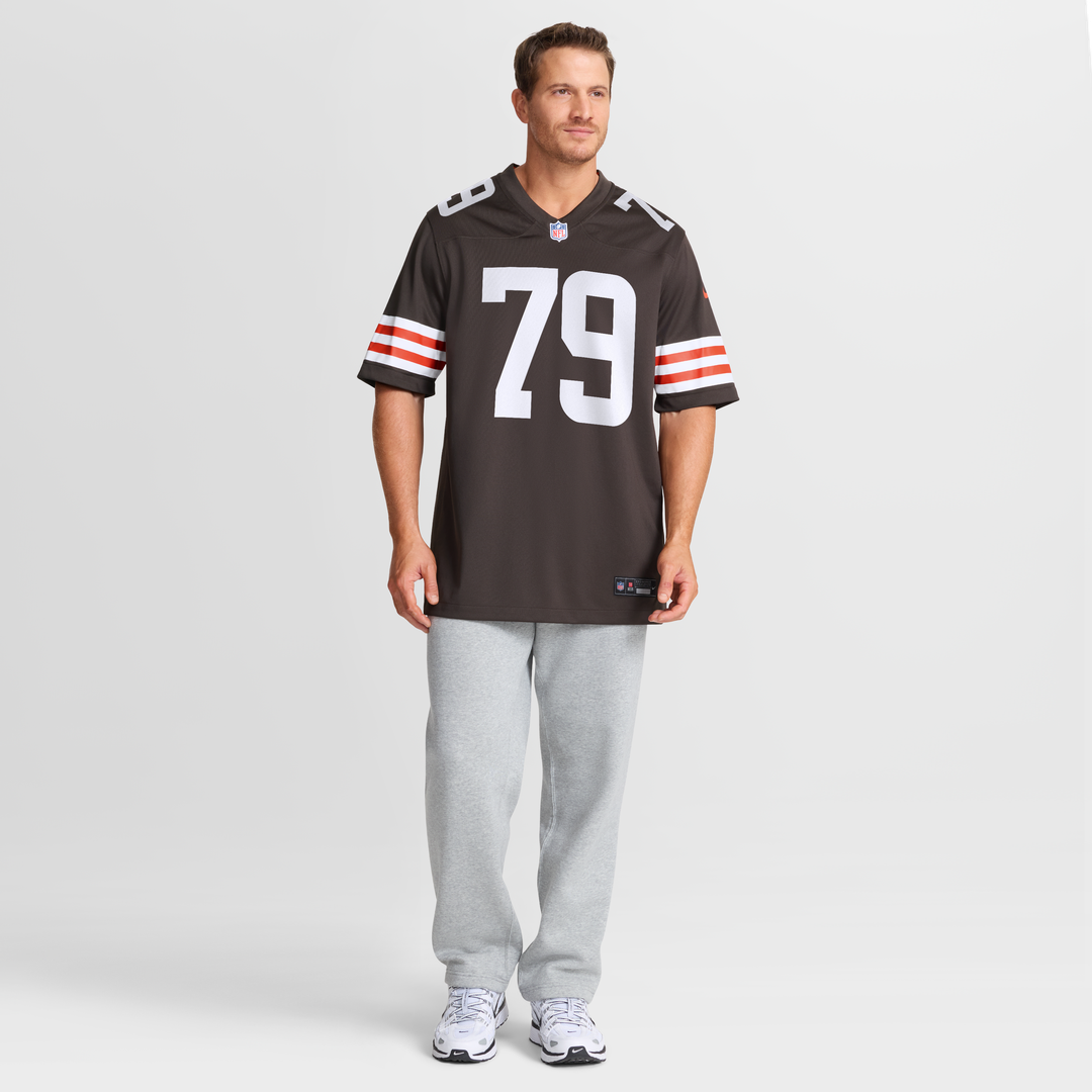 Dawand Jones Cleveland Browns Team Game Jersey - Brown