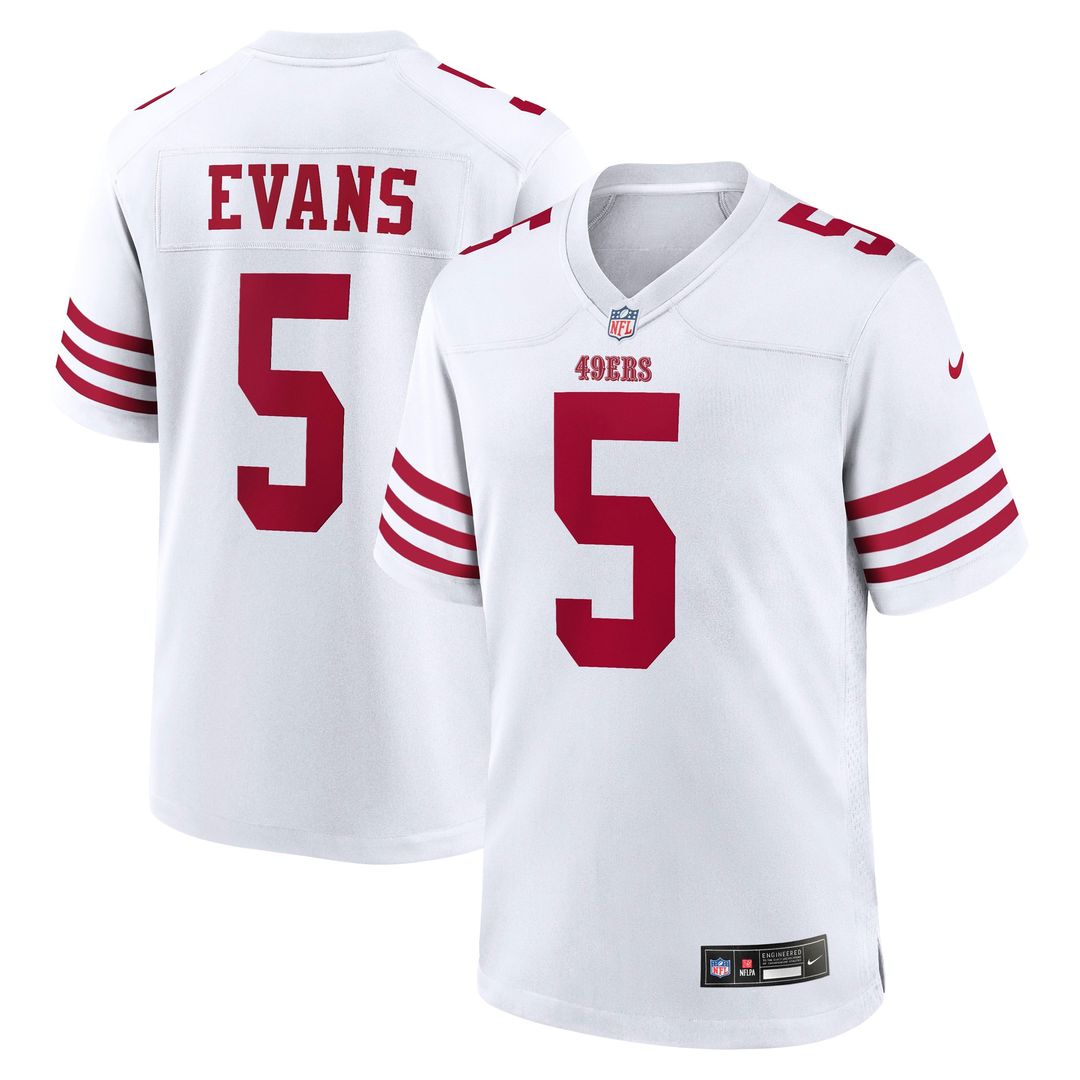 Mike Evans San Francisco 49ers Game Jersey - Men's White